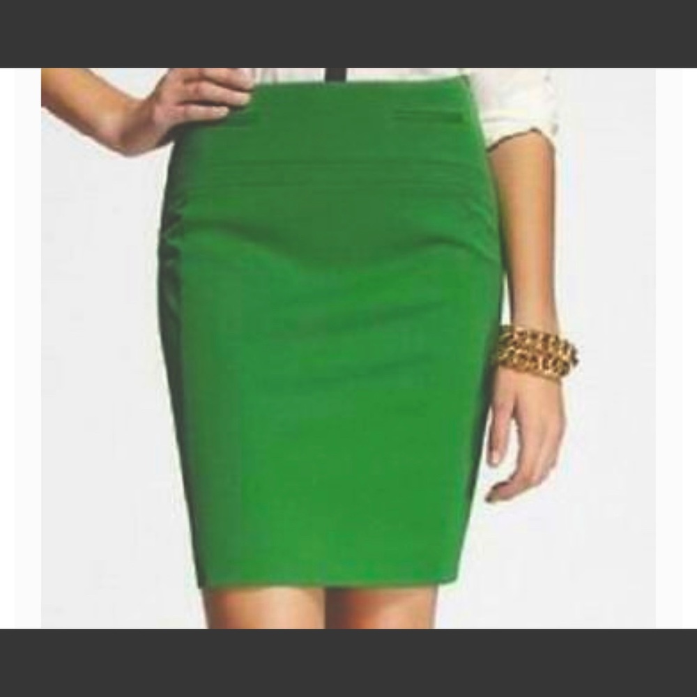 Express green pencil skirt size 2.